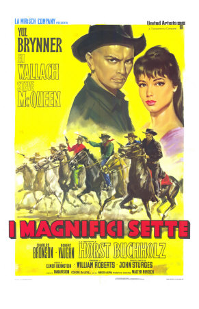 The Magnificent Seven, Italian Movie Poster, 1960