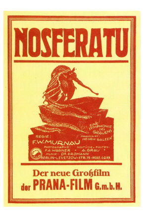 Nosferatu, a Symphony of Horror, German Movie Poster, 1922