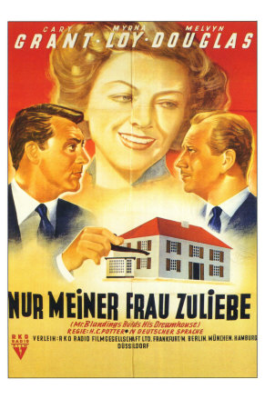 Mr. Blandings Builds His Dream House, German Movie Poster, 1948