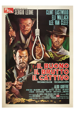 The Good, The Bad and The Ugly, Italian Movie Poster, 1966