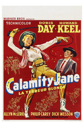 Calamity Jane, Belgian Movie Poster, 1953