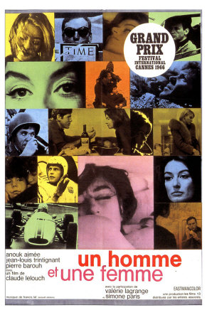 A Man and a Woman, French Movie Poster, 1966