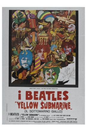 Yellow Submarine, Italian Movie Poster, 1968