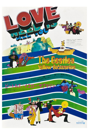 Yellow Submarine, Japanese Movie Poster, 1968