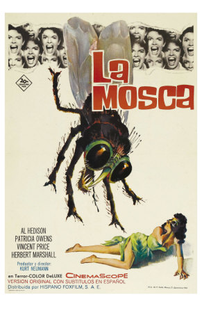 The Fly, Spanish Movie Poster, 1958
