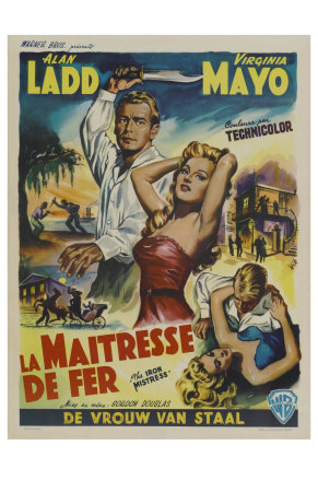 The Iron Mistress, Belgian Movie Poster, 1952