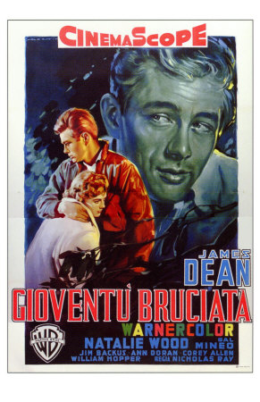 Rebel Without a Cause, Italian Movie Poster, 1955