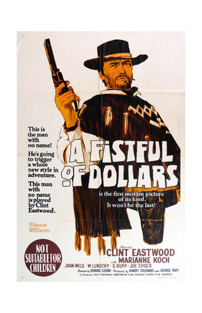 A Fistful of Dollars, Australian Movie Poster, 1964