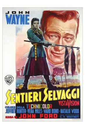The Searchers, Italian Movie Poster, 1956