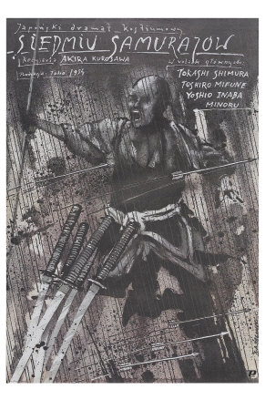 Seven Samurai, Polish Movie Poster, 1954