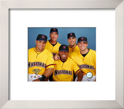 Carlos Beltran, Tom Glavine, Jose Reyes, Paul LoDuca and David Wright 2006 All Star Game
