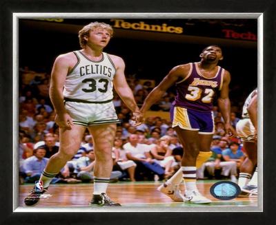 Larry Bird and Magic Johnson - &copy;Photofile