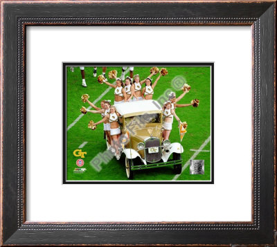 Georgia Tech University Yellow Jacket Cheerleaders ride the Rambling Wreck 2004 Poster