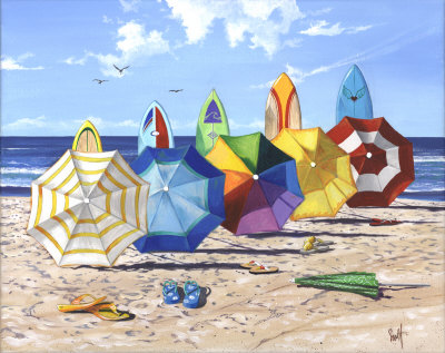 Brellas And Boards Poster