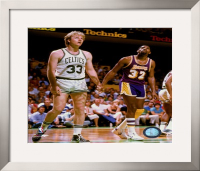 Larry Bird and Magic Johnson - &copy;Photofile