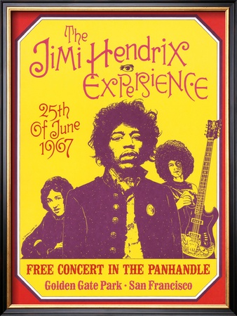 Jimi Hendrix, Free Concert in San Francisco, 1967