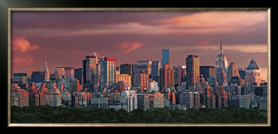 Buy Sunset over New York Skyline at AllPosters.com