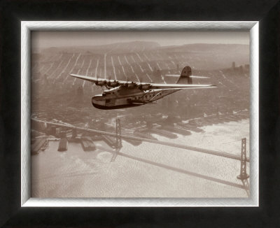 China Clipper in Flight over San Francisco, California 1939
