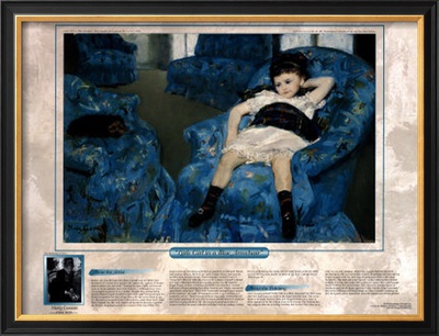 Notable Women Artists - Mary Cassatt - Little Girl in a Blue Armchair