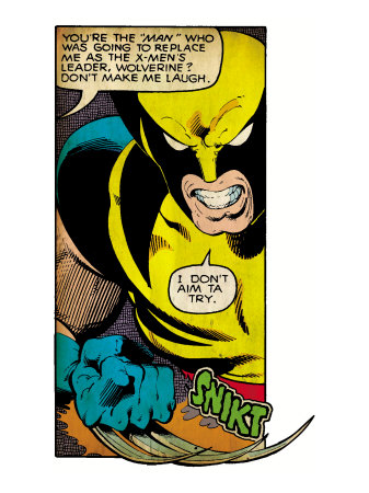 Marvel Comics Retro: X-Men Comic Panel, Wolverine (aged)