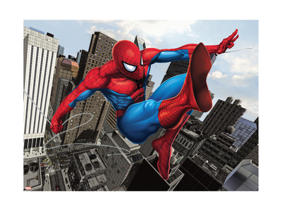 Spider-Man Swinging In the City
