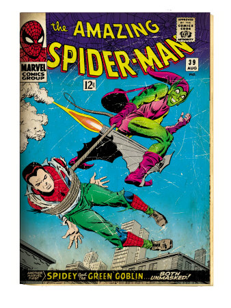 Marvel Comics Retro: The Amazing Spider-Man Comic Book Cover #39, Green Goblin (aged)