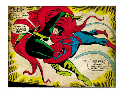 Marvel Comics Retro: The Amazing Spider-Man Comic Panel, Medusa (aged)