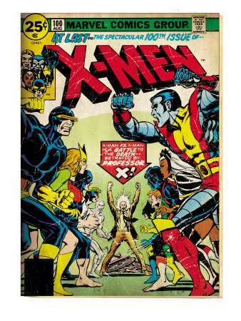 Marvel Comics Retro: The X-Men Comic Book Cover #100, Professor X (aged)