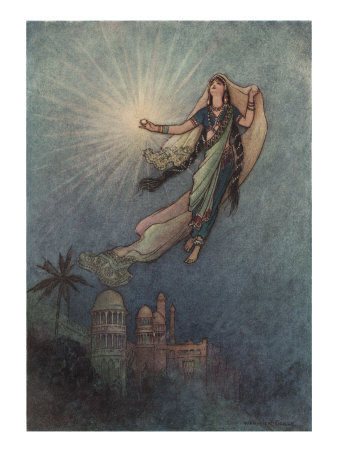 She Took Up The Jewel In Her Hand, Left The Palace, And Successfully Reached The Upper World