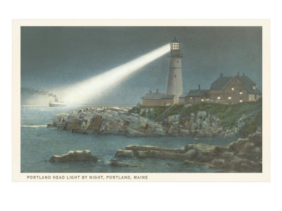 Portland Maine Casco Bay Lighthouse.