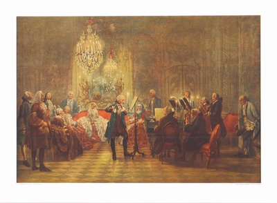 The Flute-Concert of Friedrich II in Sanssouci