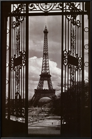 Eiffel Tower Through Gates