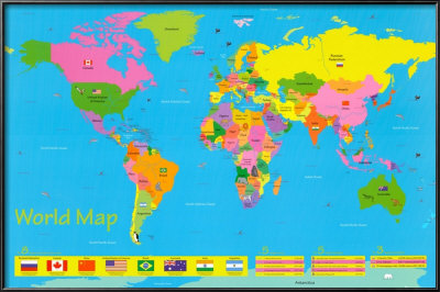 World Map - Children