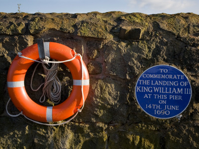 Plaque Commemorating the Landing of King William Iii at the Harbour, County Antrim, Ireland