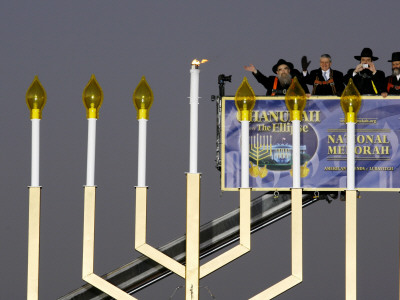 White House Chief of Staff and Rabbis Light the National Hanukkah Menorah