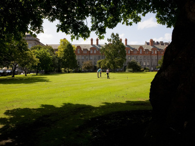Croquette Game in New Square, Trinity College, Dublin, Ireland