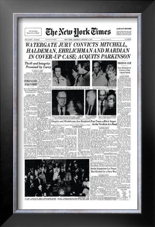 New York Times, January 2, 1975: Watergate Convictions