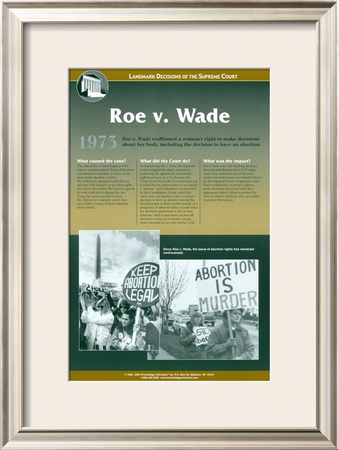 Landmark Decisions of the Supreme Court - Roe v. Wade