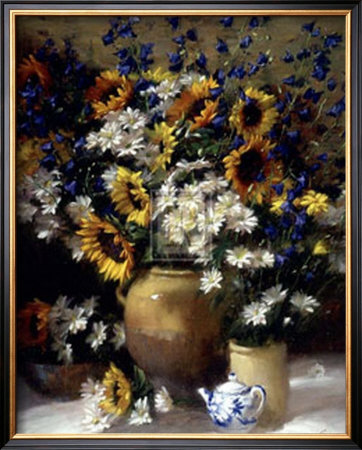 Sunflowers and Teapot