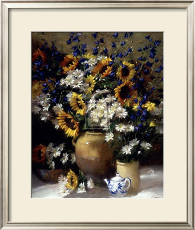 Sunflowers and Teapot