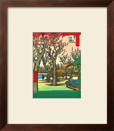 Plum Garden at Kamata Framed Giclee Print