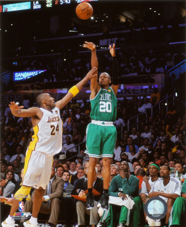 Ray Allen Game Two of the 2009-10 NBA Finals Poster