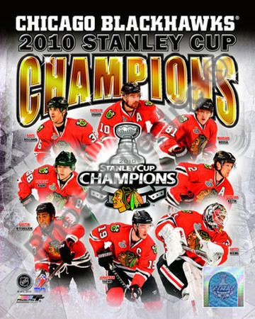 2009-10 Chicago Blackhawks Stanley Cup Champions Poster