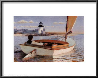 Rounding Brant Point Lamina Framed Art Print