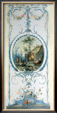 Panelled Detail of Hens