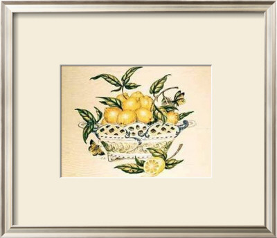 Lemons in a Porcelain Basket