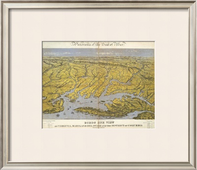 Virginia, Maryland Delaware and The District of Columbia, c.1861 Framed Giclee Print