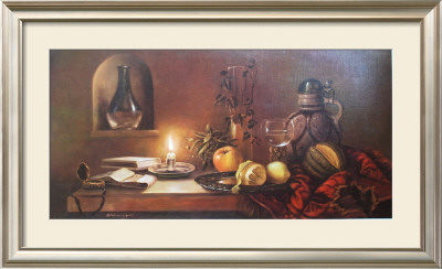 Stilleben mit Kerze