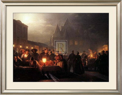 Evening Market Scene