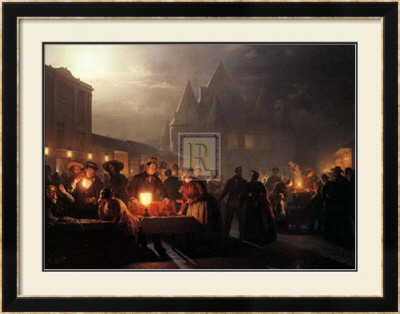 Evening Market Scene